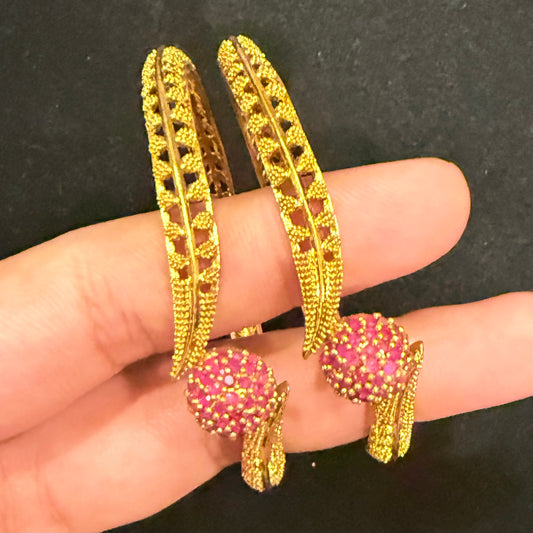 South Indian Bangles | Gold Plated