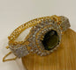 Zircon Gold Plated Handcuff