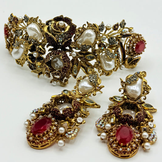 Flower Choker Set