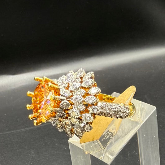 Rp Zircon Gold Polish Ring